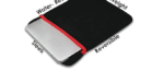Laptop Sleeve Case Protective Soft Padded Cover Carrying 14-14.6 (Black) - Image 2