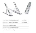 Premium Aluminum Foldable Laptop Stand for Desk - Image 4