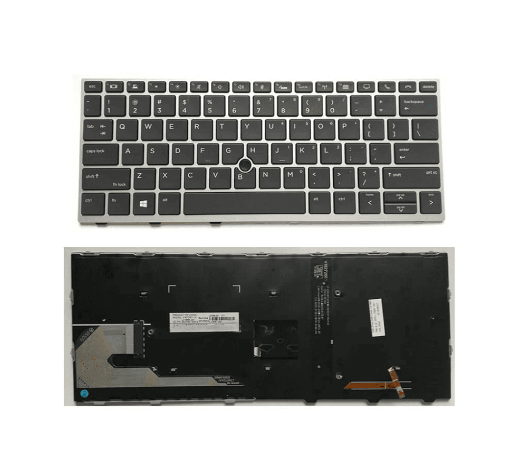 KB830-G5-BKL-Keyboard.png Laptop Keyboard For HP EliteBook 830 G5, L15500-001, 836 G5, 735 G5, 730 G5 Laptops With Backlight - Image 1
