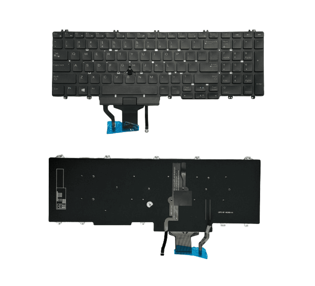 Kb7530-moue-BKL.png Laptop Keyboard For Dell Precision 7530, 7540, M7530, E7530, 7730, 7740 With Mouse and Backlight - Image 1