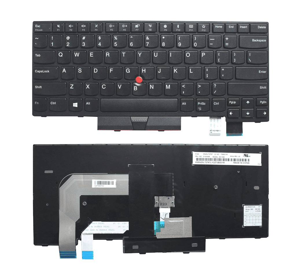 kbT470-mouse-Keyboard.png Laptop Keyboard For Lenovo ThinkPad T470, 01AX405, A475, T480, A485 Laptops With Mouse - Image 1